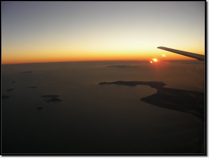 Sonnenuntergang über der Insel Kos