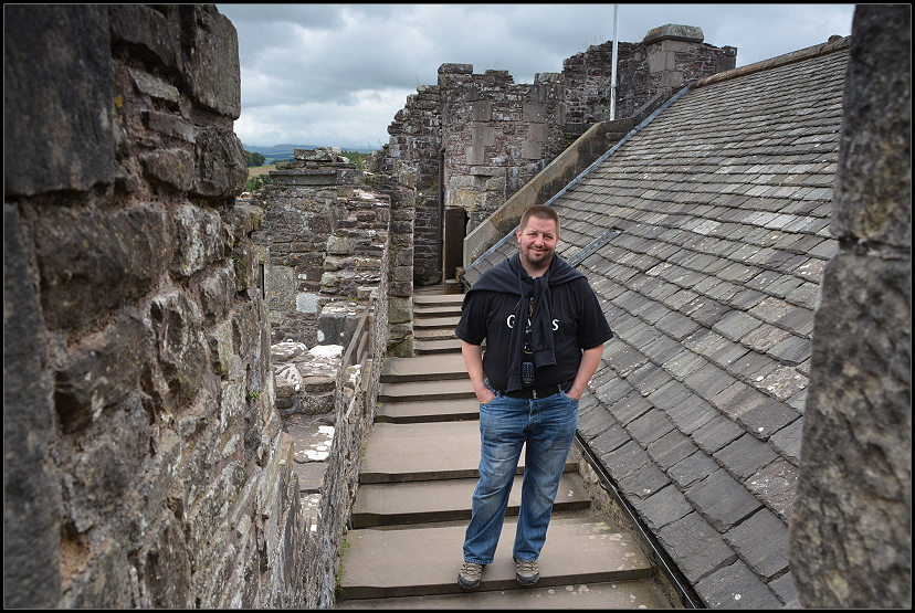 Auf dem Dach vom Doune Castle