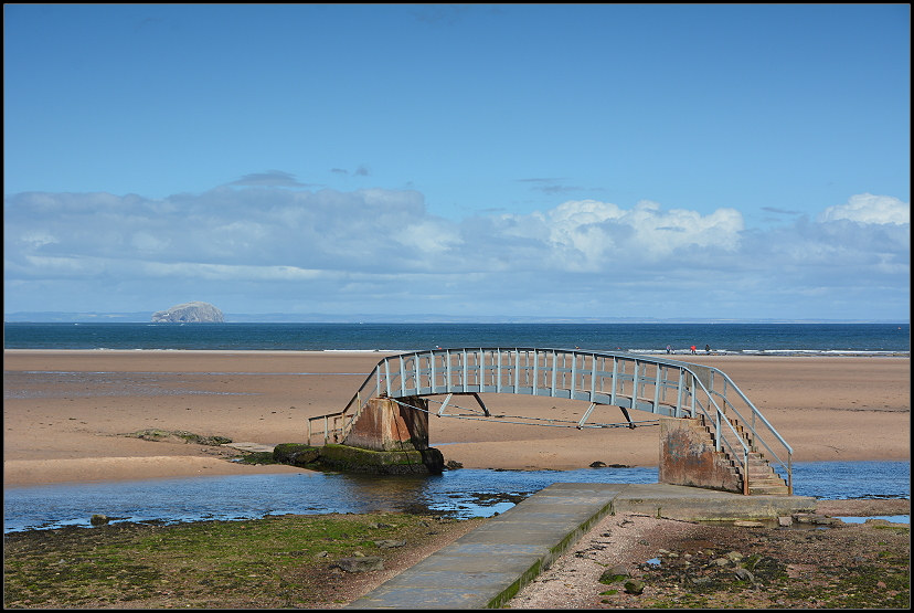 The Bridge to nowhere, Belhaven Beach near Dunbar 