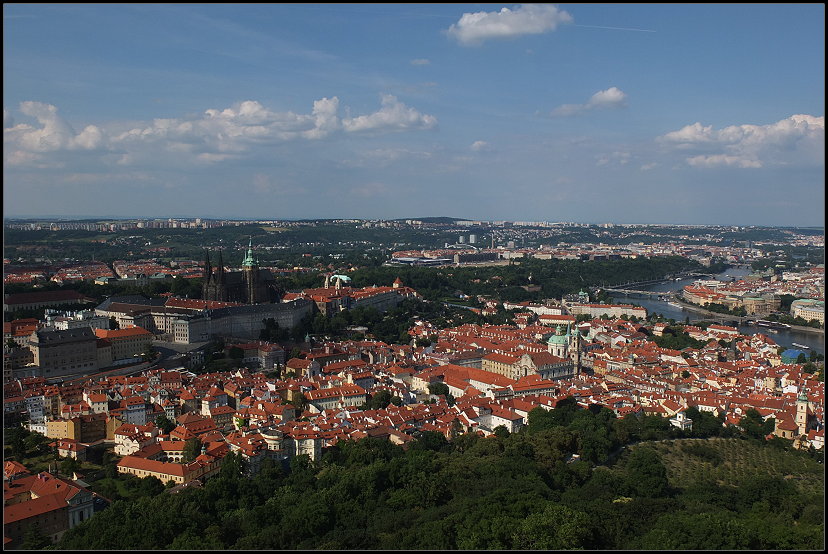 Tolle Aussicht auf Prag 